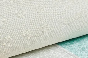 Detský koberec protišmykový BAMBINO 1075 Triedy, čísla zelený