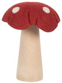 Dekorácia huba muchotrávka s plsteným klobúkom - 14*14*17 cm