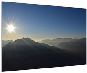 Obraz - Nad vrchol hôr (90x60 cm)