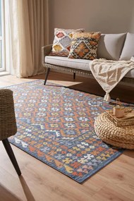 Obojstranný koberec Echo Aztec Navy