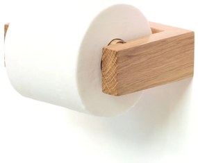 Nástenný držiak na toaletný papier z dubového dreva Wireworks Mezza