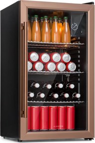 Klarstein Beersafe XXL, chladnička, 80 l, 3 police, energet. trieda E, panoramatické sklenené dvierka