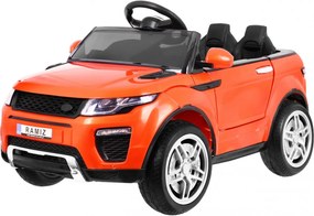 Ramiz Elektrické auto Rapid Racer pre deti, oranžové SUV + diaľkové ovládanie