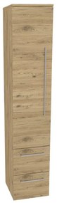 Mereo, Mereo Bino, kúpeľňová skrinka vysoká 163 cm, ľavá, Multidecor, Dub San remo sand, MER-CN697DSAN