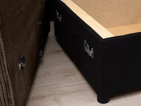 Tmavohnedá sedacia súprava do U SMART COSARO 295x140 cm