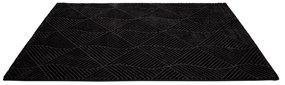 Dekorstudio Jednofarebný koberec FANCY 904 - čierny Rozmer koberca: 140x200cm
