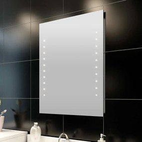 vidaXL Zrkadlo do kúpeľne 50x80 cm s LED svetlami