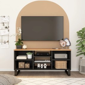 TV skrinka 100x33x46 cm masívna akácia a spracované drevo 351967