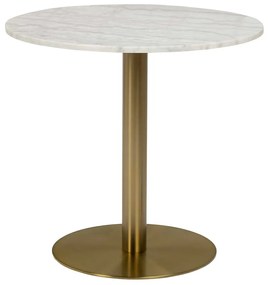 Jedálenský stôl Corby biela 75 × 80 × 80 cm
