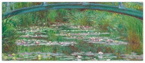 Obraz - Claude Monet, The Japanese Footbridge, reprodukcia (120x50 cm)
