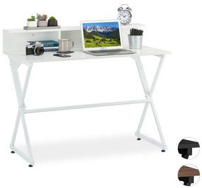 Písací stolík s policou RD6055, biely 90 cm