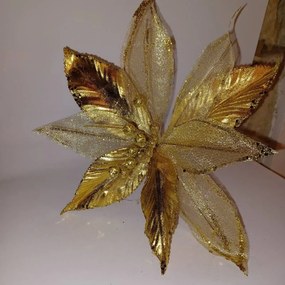 DECOLED Kvetina, 31 x 20 cm, zlatá
