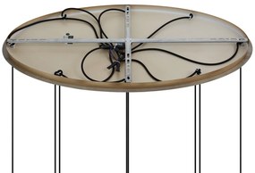 Art Deco závesná lampa zlatá s opálovým sklom 9-svetiel - Yani