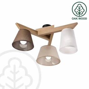Brilagi - LED  Prisadený luster ANTHONY 3xE14/40W/230V dub