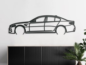 drevko Obraz na stenu BMW M5 Competition Rozmer obrazu: 24,5 x 86 cm, Farba dekorácie: Čierna