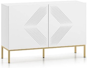 Komoda Clearing 03 biela/zlatá