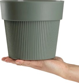 PLASTOVÝ KVETINÁČ SILVA LINE 16X14 CM MÄTOVÁ