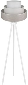 Brilagi - Stojacia lampa ALASKA LUNETA 1xE27/15W/230V šedá/krémová