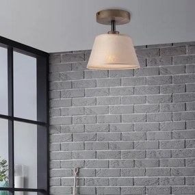 Brilagi - LED  Prisadený luster ANTHONY 1xE14/60W/230V dub orech/béžová