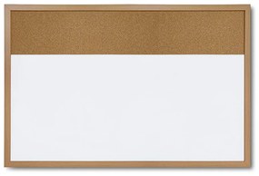 Combi Board whiteboard / korok 60 × 90 cm, biela
