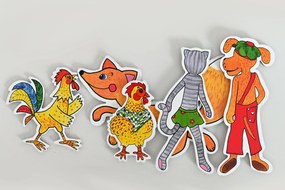 MARIONETINO – Zvieratká a líška – bábky 5 ks