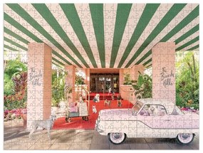 Galison Puzzle obojstranné Psy v hoteli Beverly Hills 500 dielikov