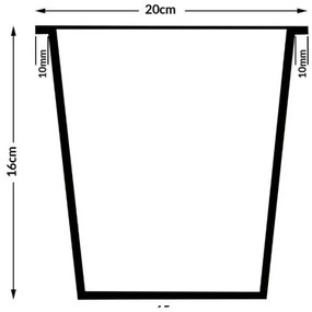 InternetovaZahrada Kvetináč - 4 ks - 95 x 27 x 60cm - čierny