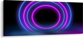 Obraz farebných kruhov (120x50 cm)