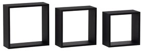 BONTEC Polička, mdf, čierna, P-008 BK Farba: Hnedá
