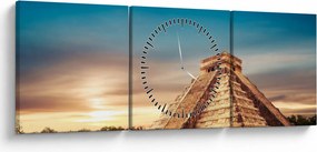 Obraz preslávenej Mayskej pamiatky (s hodinami) (90x30 cm)