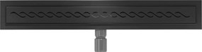 Sprchový žlab MAXMAX WAVE BLACK - černý