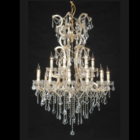 Krištáľový luster Cora - Ø 85 * 120/230 cm 18x E14 / 40W