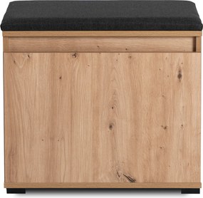Skrinka na topánky Modernia (dub artisan + grafit) . Akcia -20%. Vlastná spoľahlivá doprava až k Vám domov. 1129277