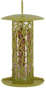Závesné kŕmidlo pre vtáky Silo, 23x16 cm, plast, zelená