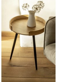 Bambusový okrúhly odkladací stolík ø 40 cm Loft – Wenko