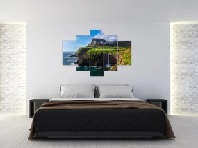 Obraz - Vodopád Múlafossur (150x105 cm)