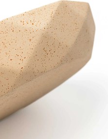 Okrasná miska CAVERO, sklolaminát, priemer 32 cm, béžová