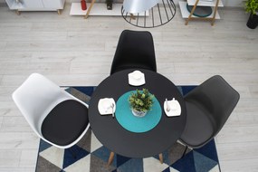 Čierny jedálenský stôl OSLO 80x80