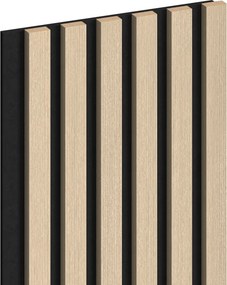 Mexen Lam-F, akustické stenové lamely 275 × 30 cm, plstený podklad 8 mm, technická dyha, dub pieskový, S105-275307-3015-001
