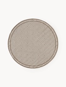 Okrúhly obojstranný koberec's diamantovým vzorom do interiéru/exteriéru Reddy
