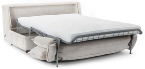 Béžová menčestrová rozkladacia pohovka 184 cm Isadora – Bobochic Paris