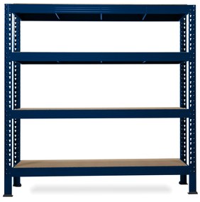 Trestles Nekonečný priemyselný regál 1800x2200x600, 4 police Farba: sivá