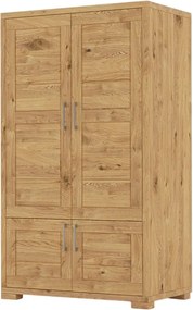 Masívna šatníková skriňa na vešanie, 100x60x174 cm