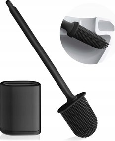 Silikónová pružná kefa na toaletu Homeasy Čierna