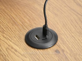 PC stolík Matts 140 (dub + čierna). Vlastná spoľahlivá doprava až k Vám domov. 1109791