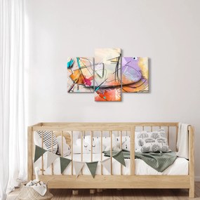Obraz - Abstrakcia, vtáčik (90x60 cm)