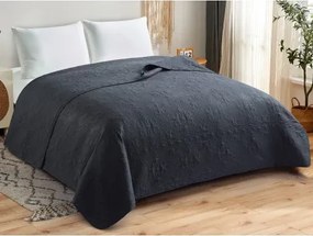 Prehoz postele Ornament 220x240 cm, čierny%