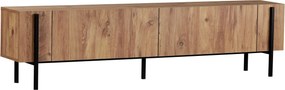 TV stolík ZENORI 180 cm, borovica Atlantic/čierna