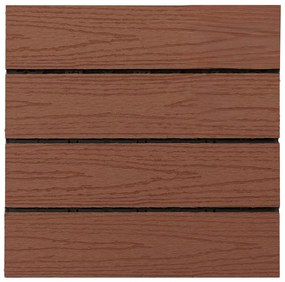 Terasová dlaždica WPC - drevená štruktúra Antracit 300x300 mm