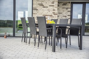 Záhradný jedálenský set Viking XL + 6x ratanová stolička Paris